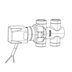 VCF47C TCA-vanne à 3 voies pour