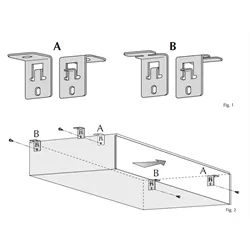 AMP20 TCA-Aermec Kit für Decken- & Wandmontage